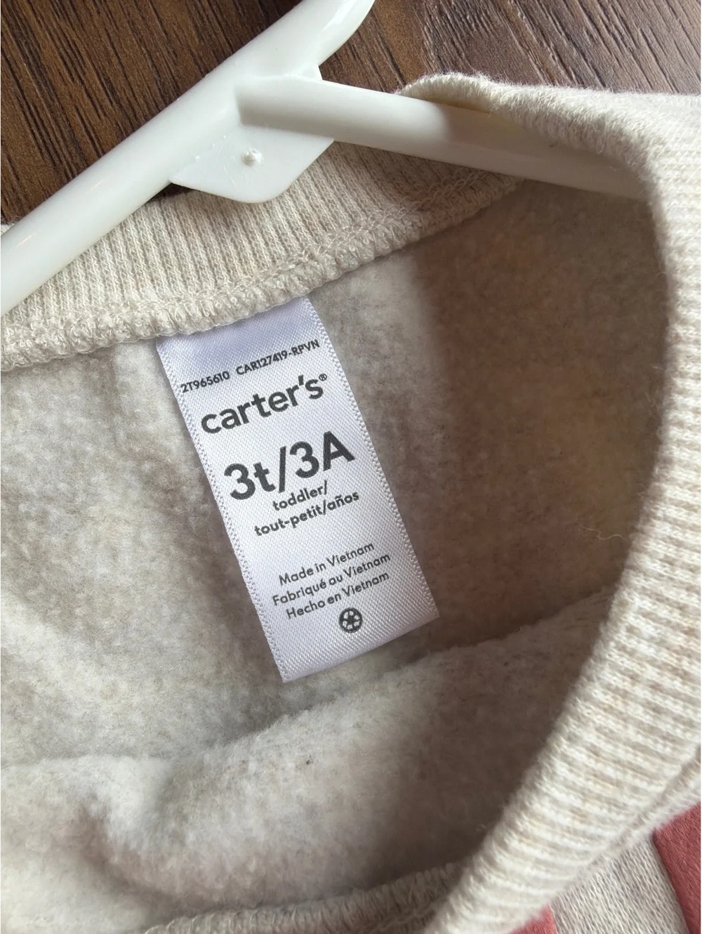 Carter's Toddler Sweatshirt 3T with 'LOVED' Graphic